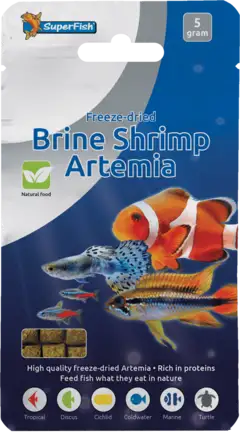 Сублімований корм для риб SF FREEZE DRIED BRINE SHRIMP 5 GRAM (A3040010)