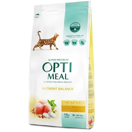 OPTIMEAL сухий корм для котів - курка 10 кг