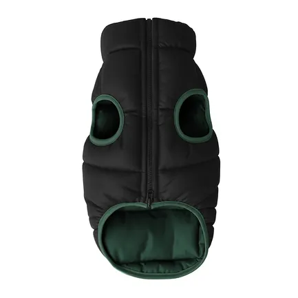 Курточка для собак WAUDOG Re-clothes двостороння, S40, A 38-40, B 52-54, C 33-38, смарагдовий: додаткове фото 4