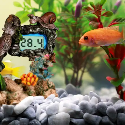 Декорація Yusee Aquarium Decor Thermometer з термометром LCD 14X6X11см (ys201030): додаткове фото 6
