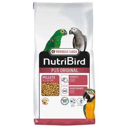 Versele-Laga NutriBird P15 Original ВЕРСЕЛЕ-ЛАГА НУТРІБЕРД ОРІДЖИНАЛ ЩОДЕННИЙ повнораціонний корм для великих папуг 10 кг