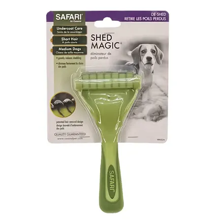 Safari Short Shed Magic САФАРІ ШЕД МЕДЖИК інструмент для короткої шерсті собак, що линяють середній