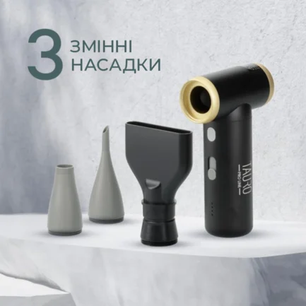 Tauro Pro Line Портативний фен для домашніх тварин бездротовий, USB Type-C, чорний: додаткове фото 3