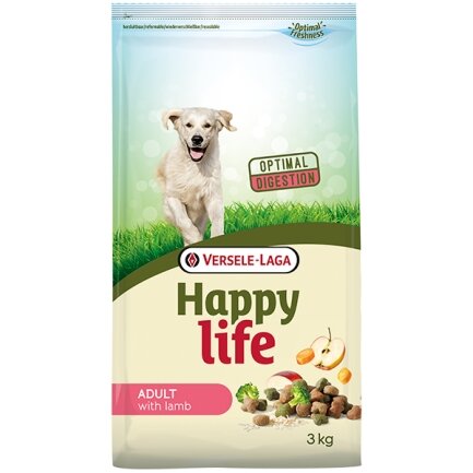 Happy Life Adult with Lamb ХЕППІ ЛАЙФ ЯГНЯ сухий преміум корм для собак середніх та великих порід 3 кг