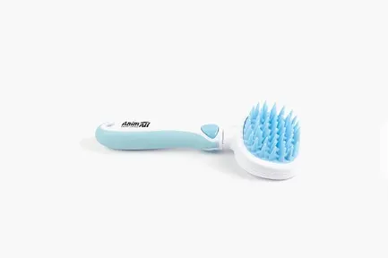 Силіконовий гребінець AnimAll Groom, блакитний