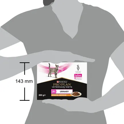 Вологий дієтичний корм PRO PLAN VETERINARY DIETS UR ST/OX Urinary для дорослих котів для розчинення та зниження утворення струвітних каменів з куркою 10х85 г: додаткове фото 4