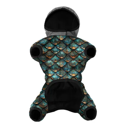 Комбінезон для собак WAUDOG Clothes малюнок "Луска", S32, В 47-50 см, С 30-33 см: додаткове фото 3