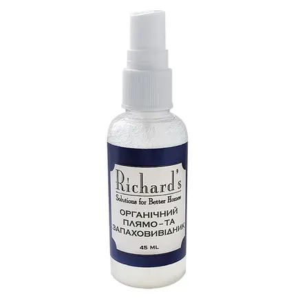 SynergyLabs Richard’s Organics Stain & Odor Eliminator РІЧАРДС ОРГАНІКС КИЛИМ ТА ОББИВКА органічний засіб для виведення плям і запахів 0,045 л