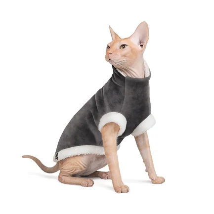 Светр Pet Fashion «Tom» для кота, розмір M, сірий: додаткове фото 2