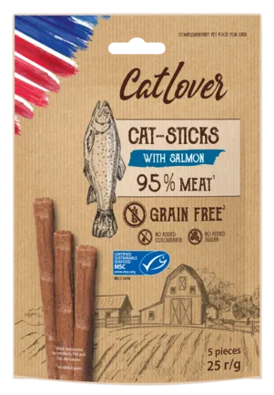CatLover Sticks salmon MSC 5*5g/CatLover Палички для котів із лососем, 5*5g