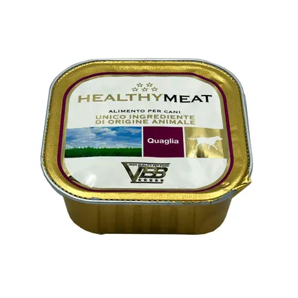 Healthy Meat монопротеїновий вологий корм для собак - паштет з перепілкою 150гр