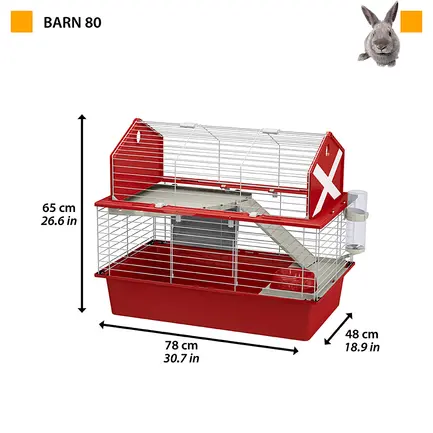 Ferplast CAGE BARN 80 GREY (x1) Клітка для гризунів: додаткове фото 2