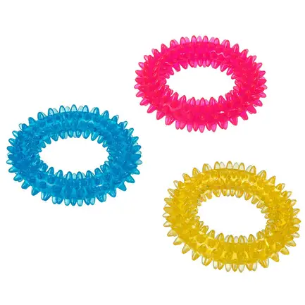 Flamingo Good4Fun Spike Ring ФЛАМІНГО ГУД ФО ФАН КІЛЬЦЕ З ШИПАМИ іграшка для собак, TPR-гума 12,7 см