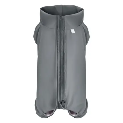 Дощовик для собак WAUDOG Clothes, водонепроникний, L55, В 77-79 см, С 50-55 см, сірий: додаткове фото 2