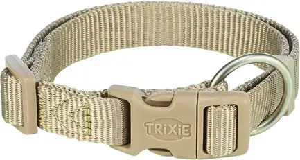 Нашийник Trixie Premium для собак M–L 35–55 см 20 мм пісочний
