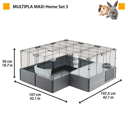 Ferplast CAGE MULTIPLA MAXI BLACK Клітка для гризунів: додаткове фото 4