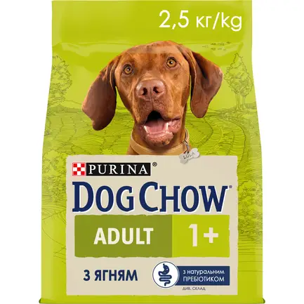 Сухий корм DOG CHOW Adult 1+ для дорослих собак з ягням 2,5 кг: додаткове фото 9