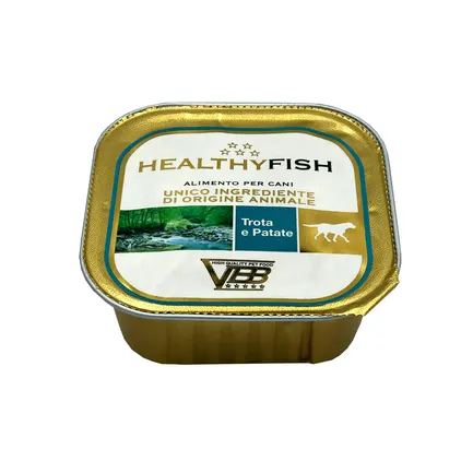 Healthy Fish монопротеїновий вологий корм для собак - паштет з фореллю та картоплею 150гр