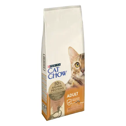 Сухий корм CAT CHOW Adult для дорослих котів з качкою 15 кг: додаткове фото 2