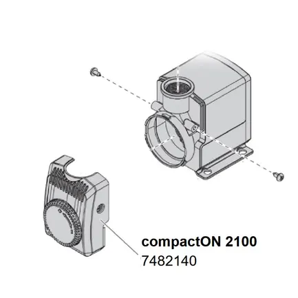 Кришка насоса для EHEIM compactON 2100 з регулятором (7482140): додаткове фото 3