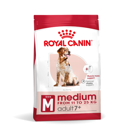 Сухий корм Royal Canin MEDIUM ADULT 7+ для собак зрілого віку середніх порід 4 кг