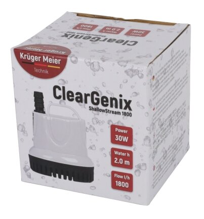 Помпа підйомна з низьким зануренням Kruger Meier ClearGenix 1800 л/г (CLEARGENIX1800)