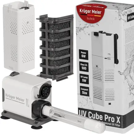 Внутрішній фільтр Kruger Meier UV Cube Pro X з УФ-стерилізацією та аерацією для акваріумів до 250 л.: додаткове фото 5
