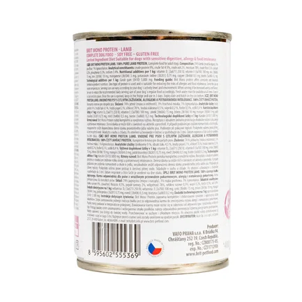 Вологий корм Brit Mono Protein Lamb для собак, з ягнятиною, 400 г: додаткове фото 3