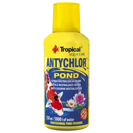 Tropical Antychlor Pond - засіб Тропікал для нейтралізації хлору у воді для декоративних ставків