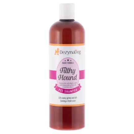 Шампунь Dezynadog Filthy Hound Deep Clean для глибокого очищення брудної шерсті дезодорує має стійкий аромат Парм. фіалки 500мл