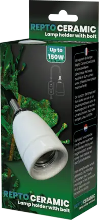 REPTO CERAMIC E27 LIGHT HOLDER WITH BOLT (R2300005) керамічний патрон для тераріума