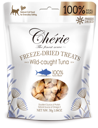 Cherie Freeze Dired for Cat Tuna Ласощі для котів з тунця дикого вилову с/м 30 г