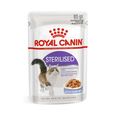 Вологий корм Royal Canin STERILISED JELLY для котів всіх порід 85 г