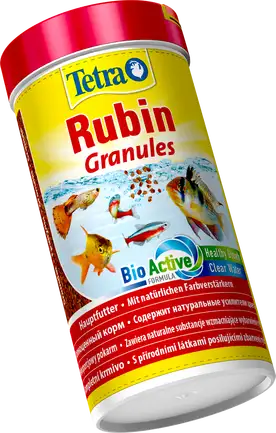 Корм Tetra Rubin Granules для акваріумних рибок, для яскравості забарвлення, 100 г (гранули) — Фото 1