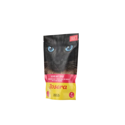 Вологий корм для котів Josera філе курки з яловичиною 16x70g