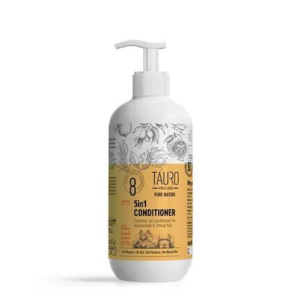 Tauro Pro Line Pure Nature 5in1 Conditioner Зволожувальний кондиціонер для собак та котів, 400 мл