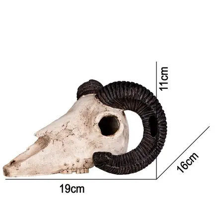 Декорація череп барана Terrario Ram Skull 19x16x11см (191712): додаткове фото 2