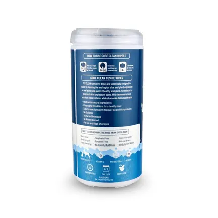 Серветки вологі Pet Clean PET TUSHIE WIPES гіпоалергенні для домашніх тварин з ароматом Алое Вера 50 шт.: додаткове фото 2