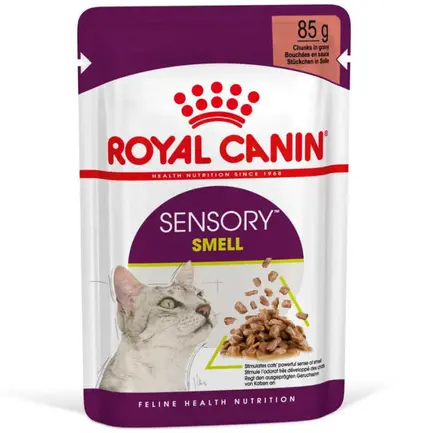 Вологий корм Royal Canin SENSORY SMELL GRAVY для котів всіх порід 85 г
