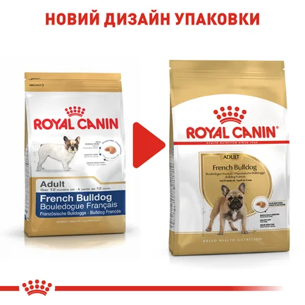 Сухий корм Royal Canin FRENCH BULLDOG ADULT для дорослих собак породи Французький бульдог 1,5 кг: додаткове фото 2