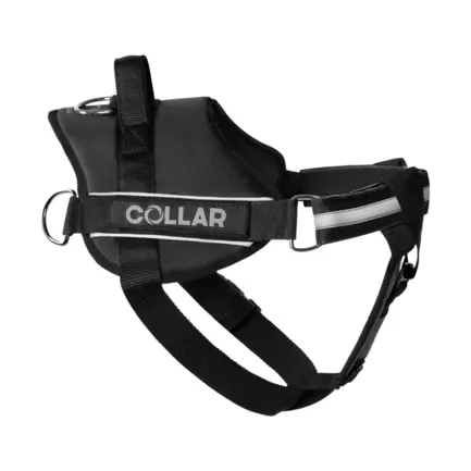 Шлея "Dog Extreme" "POLICE" №5 з ліхтариком (В:85-115см) чорний: додаткове фото 2
