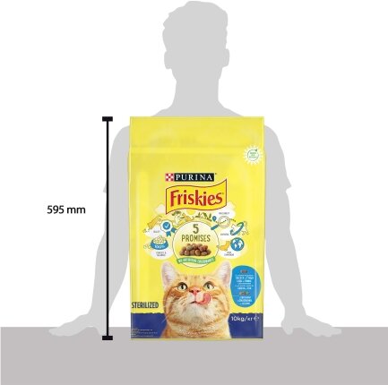 Сухий корм FRISKIES Sterilized для дорослих котів після стерилізації з лососем, тунцем та овочами 10 кг — Фото 3