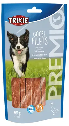 Ласощі Trixie Premio Goose Filets для собак, філе гусака, 65 г