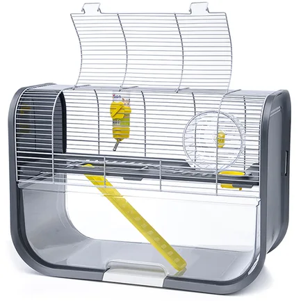 Savic Geneva Hamster САВІК ЖЕНЕВА Клітка для хом’яків Cвітло-сірий - антрацит