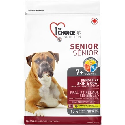 1st Choice Senior Sensitive Skin&amp;Coat Lamb&amp;Fish ФЕСТ ЧОЙС СЕНЬЙОР ЯГНЯ РИБА сухий суперпреміум корм для літніх або малоактивних собак 12 кг