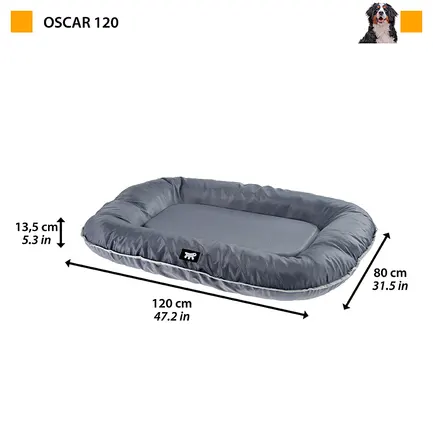 Ferplast OSCAR 120 GREY М'яке місце сіре, TECH-текстиль: додаткове фото 2