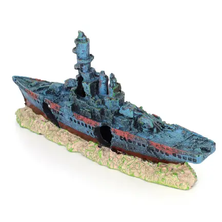 Декорація затонулий корабель Aqua Nova 23x4,5x11см (AN673): додаткове фото 5