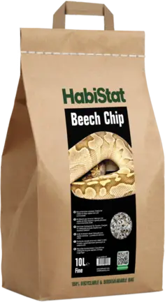 HABISTAT BEECH CHIP SUBSTRATE COARSE 10 LITRES (R4100010) субстрат для тераріума