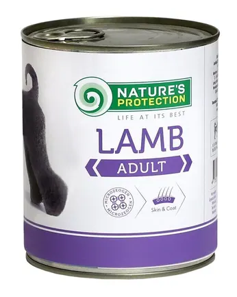 Вологий корм для дорослих собак всіх порід з ягнятиною Nature&#039;s Protection Adult Lamb 400г