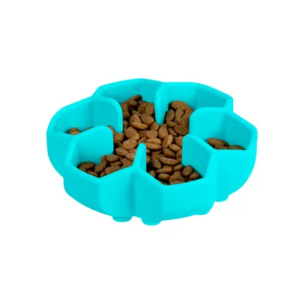 Миска для повільного харчування WAUDOG Silicone, 450 мл, блакитний: додаткове фото 6